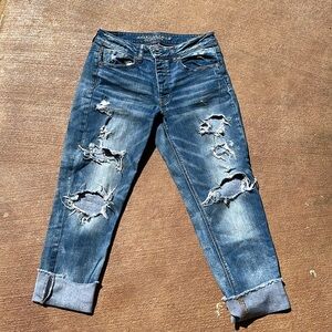 America Eagle - Tomgirl size 8 - loose Fit cropped